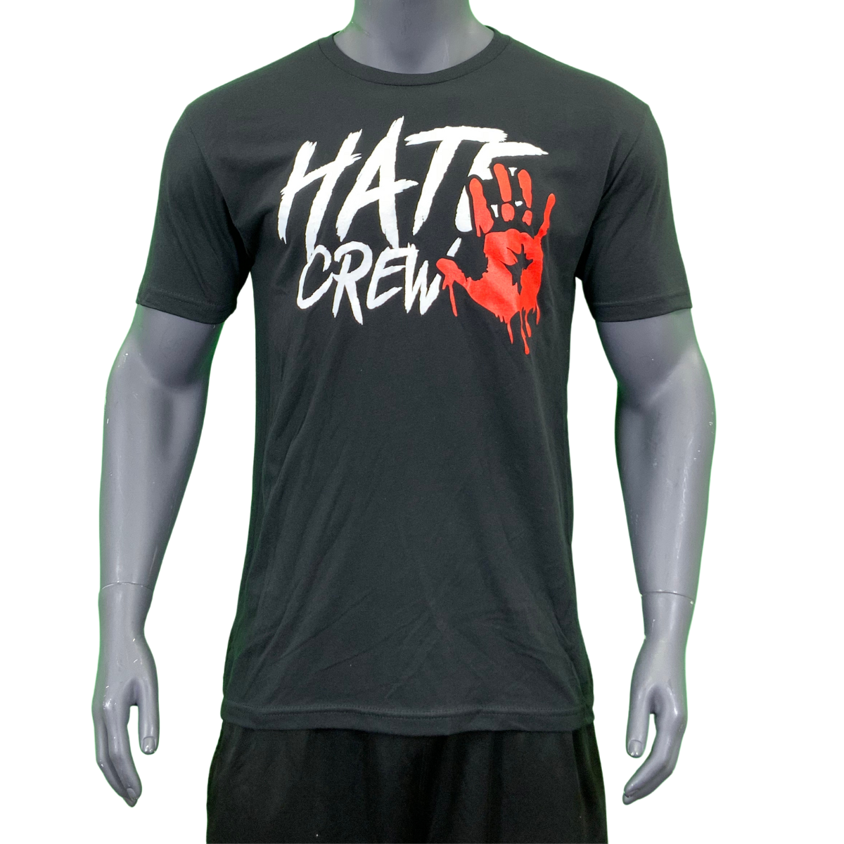 HATE CREW T-shirt Black/White/Red