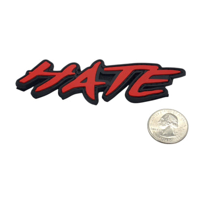 HATE - Rubber Velcro Patch