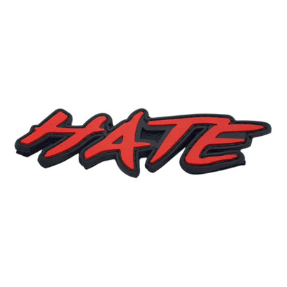 HATE - Rubber Velcro Patch