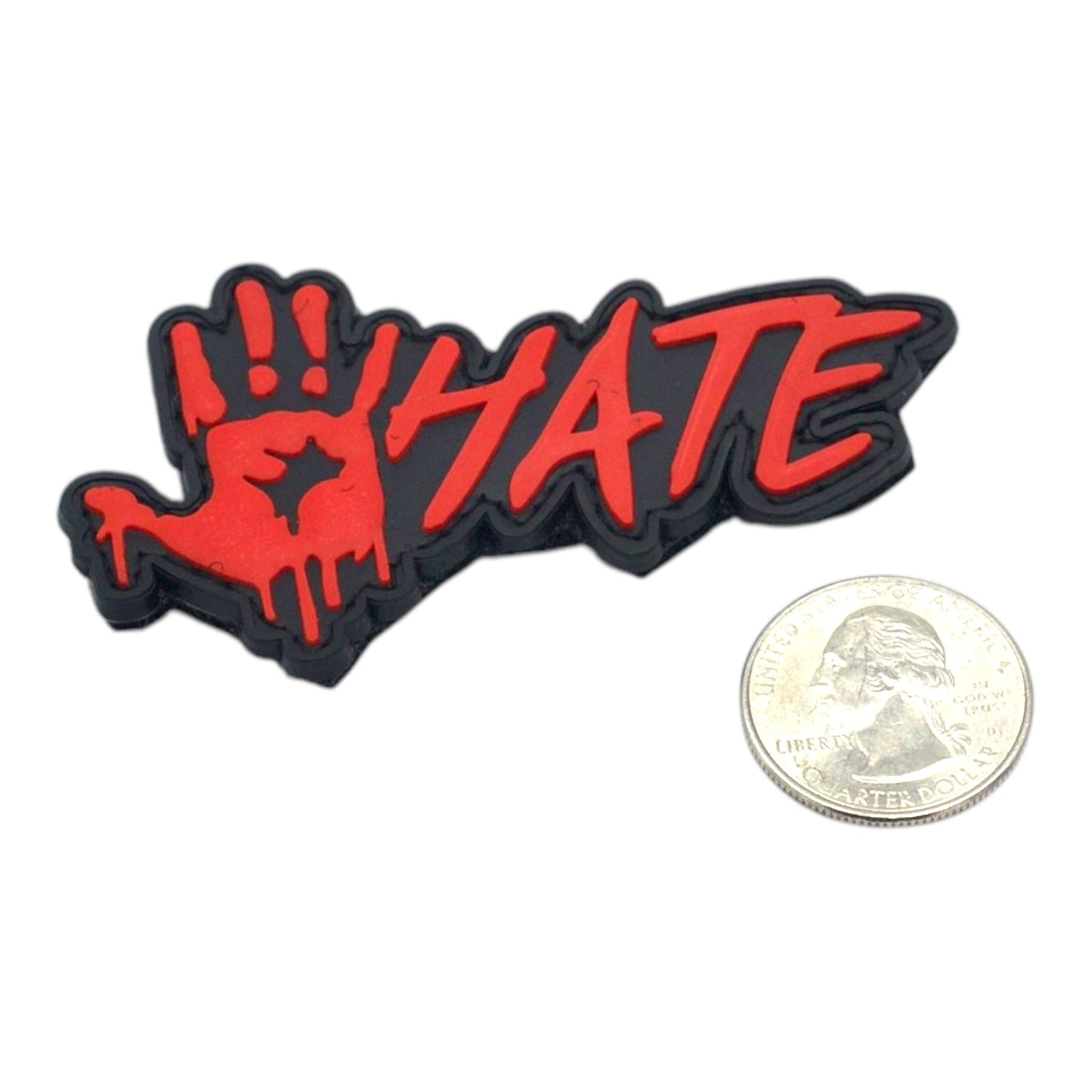 HATE BLOOD HAND - Rubber Velcro Patch