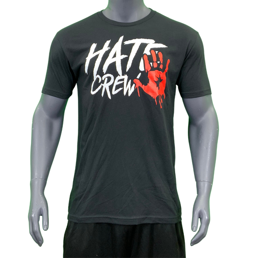 HATE CREW T-shirt Black/White/Red