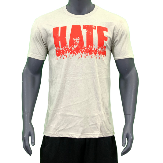 HATE RIOT T-shirt Sand/Red