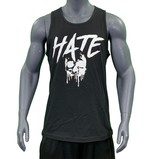 HATE SKULL DRIP Tanktop Black/White